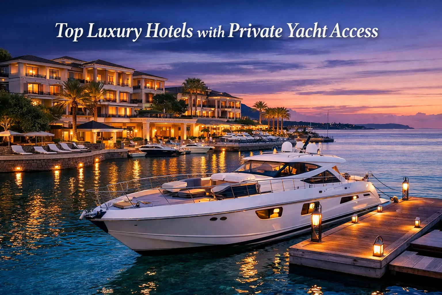 Top Luxury Hotels with Private Yacht Access